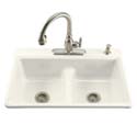 Deerfield® Smart Divide® self-rimming kitchen sink